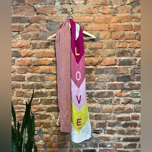 NWT Anthropologie Maeve LOVE Valentine’s Scarf